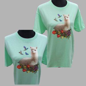 Womens T Shirt Alpaca Design